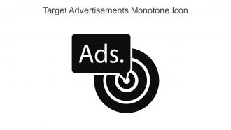 Target Advertisements Monotone Icon In Powerpoint Pptx Png And Editable Eps Format