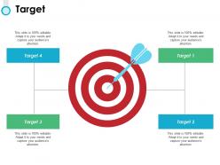 Target and arrows f745 ppt powerpoint presentation ideas graphics
