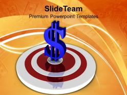 Target and dollar investment business powerpoint templates ppt themes and graphics 0213