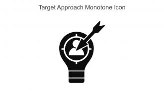 Target Approach Monotone Icon In Powerpoint Pptx Png And Editable Eps Format