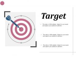 Target arrow competition ppt infographics design inspiration