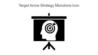Target Arrow Strategy Monotone Icon In Powerpoint Pptx Png And Editable Eps Format