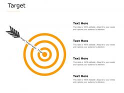 Target arrow target a624 ppt powerpoint presentation professional graphics