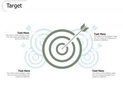Target arrows c1037 ppt powerpoint presentation slides topics