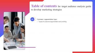 Target Audience Analysis Guide To Develop Marketing Strategies MKT CD V Image Editable