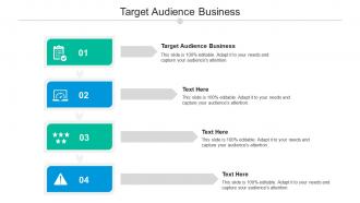 Target audience business ppt powerpoint presentation show graphics cpb