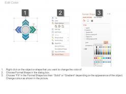 5370619 style circular hub-spoke 4 piece powerpoint presentation diagram infographic slide