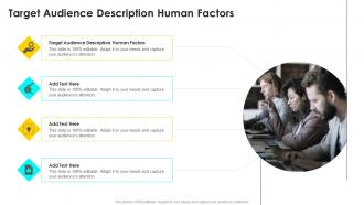 Target Audience Description Human Factors In Powerpoint And Google Slides Cpb