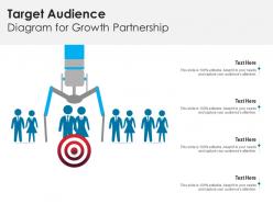 Target Audience Diagram For Growth Partnership Infographic Template