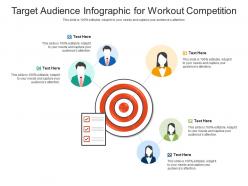 Target audience for workout competition infographic template