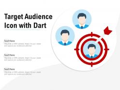 Target audience icon with dart