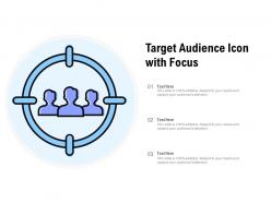 Target audience icon with focus