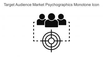 Target Audience Market Psychographics Monotone Icon In Powerpoint Pptx Png And Editable Eps Format
