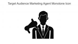Target Audience Marketing Agent Monotone Icon In Powerpoint Pptx Png And Editable Eps Format