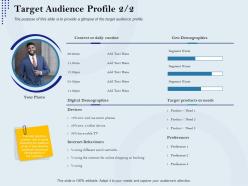 Target Audience Profile Routine Rebranding Approach Ppt Portrait