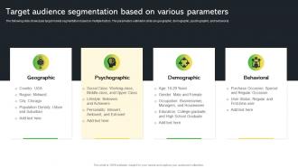 Target Audience Segmentation Based On Various Creative Startup Marketing Ideas To Drive Strategy SS V