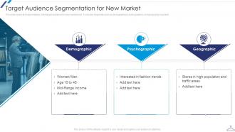 Target Audience Segmentation New Market Entry Apparel Business