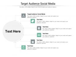 Target audience social media ppt powerpoint presentation pictures background cpb
