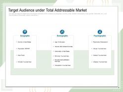 Target audience under total addressable market area n60 ppt powerpoint presentation slide portrait
