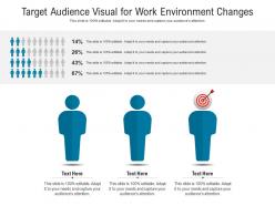 Target audience visual for work environment changes infographic template