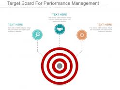 Target board for performance management ppt sample file