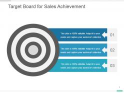 Target board for sales achievement powerpoint template diagram
