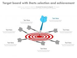Target Board For Selection And Achievement Powerpoint Slides