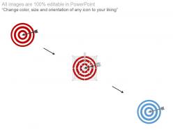 Target board for social media marketing plan powerpoint slides