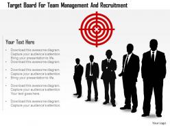 Target board for team management and recruitment powerpoint template