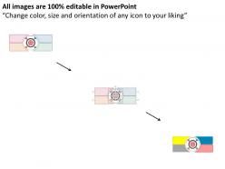 20301810 style circular bulls-eye 4 piece powerpoint presentation diagram infographic slide