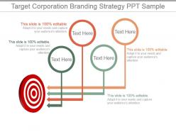 Target corporation branding strategy ppt sample
