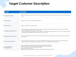 Target customer description social media ppt powerpoint presentation styles graphics tutorials