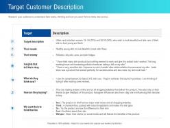 Target customer description story ppt powerpoint presentation inspiration graphics