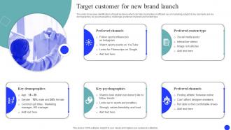 Target Customer For New Brand Launch Brand Market And Launch Strategy MKT SS V