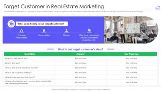 Target customer in real estate marketing ppt powerpoint presentation ideas vector