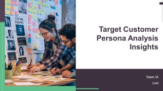 Target Customer Persona Analysis Insights PPT Template AT