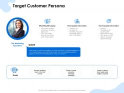 Target customer persona psychographic information ppt powerpoint presentation