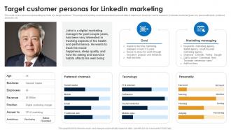Target Customer Personas For Linkedin Marketing Strategies To Increase Conversions MKT SS V