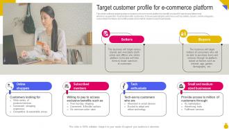 Target Customer Profile For E Commerce Platform Key Considerations To Move Business Strategy SS V