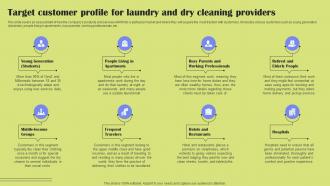 Target Customer Profile For Laundry And Dry Cleaning Providers Laundry Company Overview