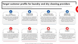 Target Customer Profile For Laundrylaundry Service Industry Introduction And Analysis