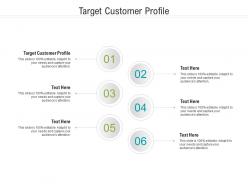 Target customer profile ppt powerpoint presentation summary graphic images cpb