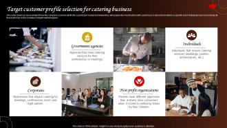 Target Customer Profile Selection For Catering Business Food Catering Business Plan BP SS