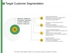 Target customer segmentation ppt powerpoint presentation summary graphics pictures