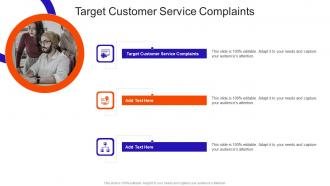 Target Customer Service Complaints In Powerpoint And Google Slides Cpb