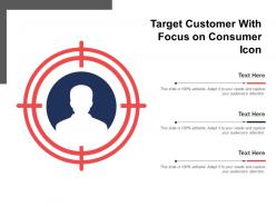 Target customer with focus on consumer icon