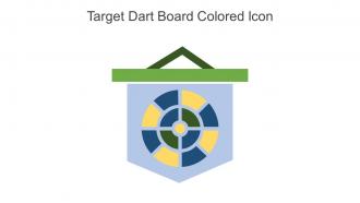 Target Dart Board Colored Icon In Powerpoint Pptx Png And Editable Eps Format