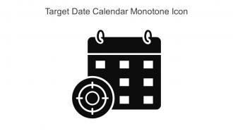 Target Date Calendar Monotone Icon In Powerpoint Pptx Png And Editable Eps Format