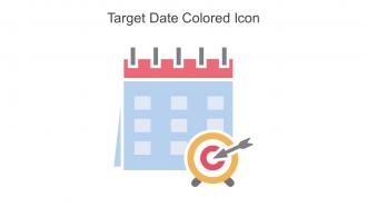 Target Date Colored Icon In Powerpoint Pptx Png And Editable Eps Format