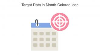 Target Date In Month Colored Icon In Powerpoint Pptx Png And Editable Eps Format